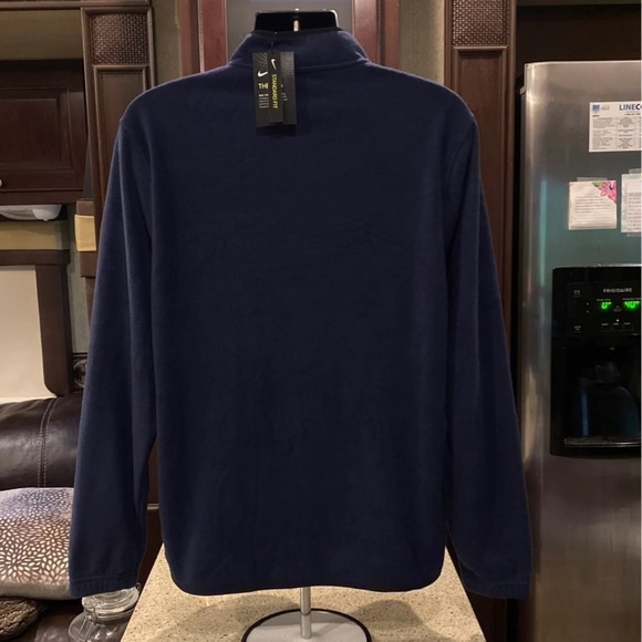 NWT Men’s Nike Fleece Pullover Size Large In Dark Navy - Picture 6 of 10